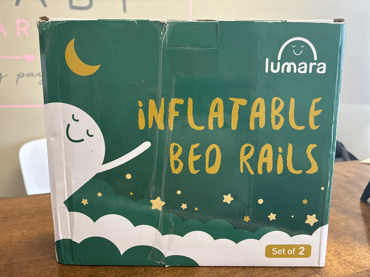 LUMARA Inflatable Bed Rail for Toddlers 2 Pack