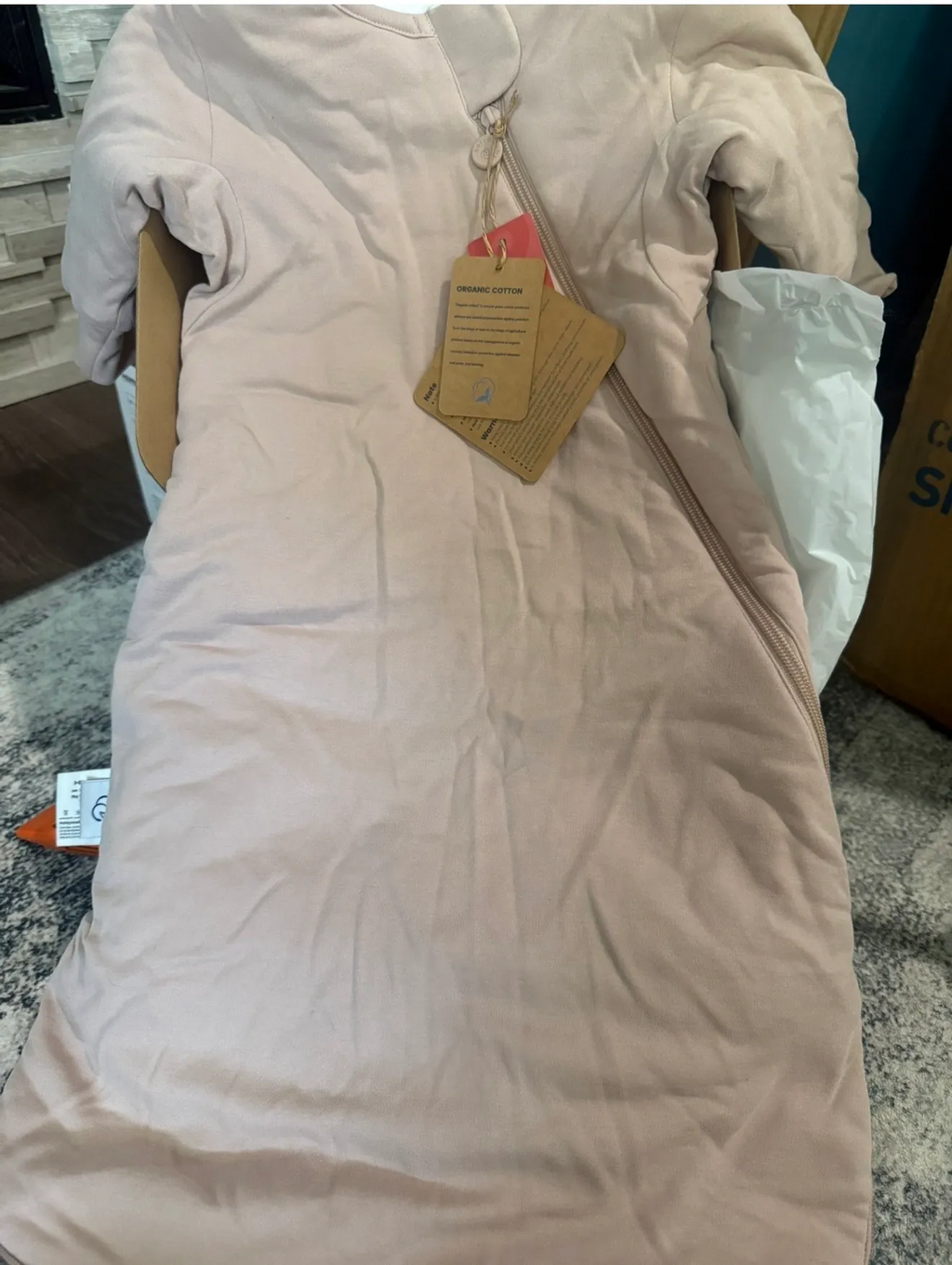 Baby Sleeping Bag, Dusty Pink