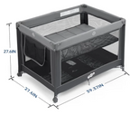 Pamo Babe Playard Crib with Bassinet and Toy Bar