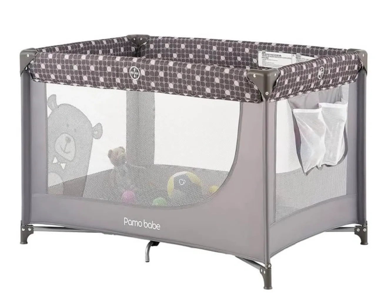 Pamo Babe Pack N Play, Gray
