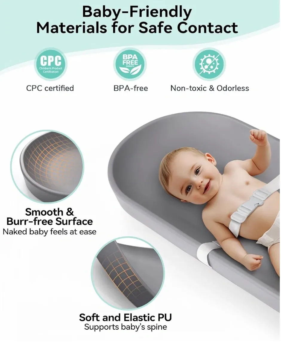 Comomy Baby Changing Pad, Gray