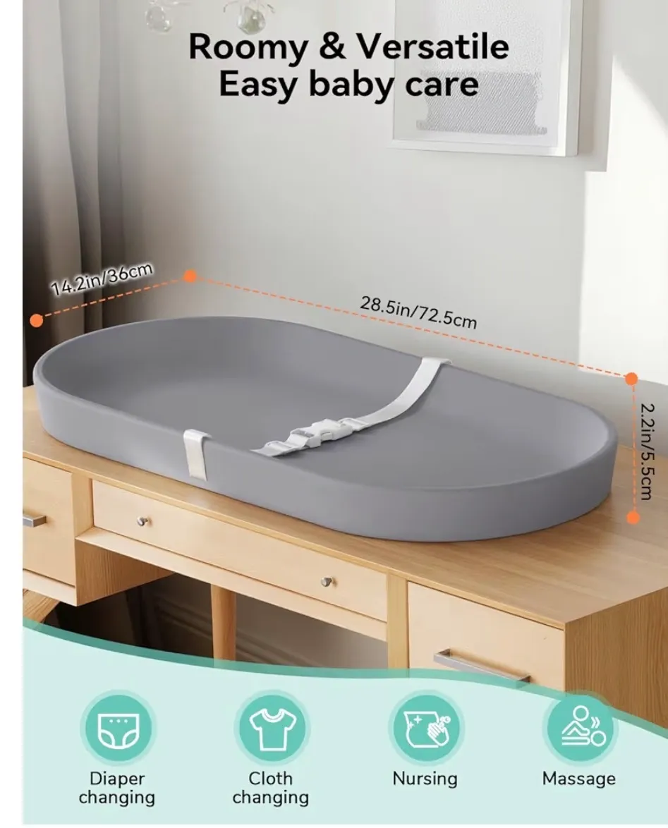 Comomy Baby Changing Pad, Gray
