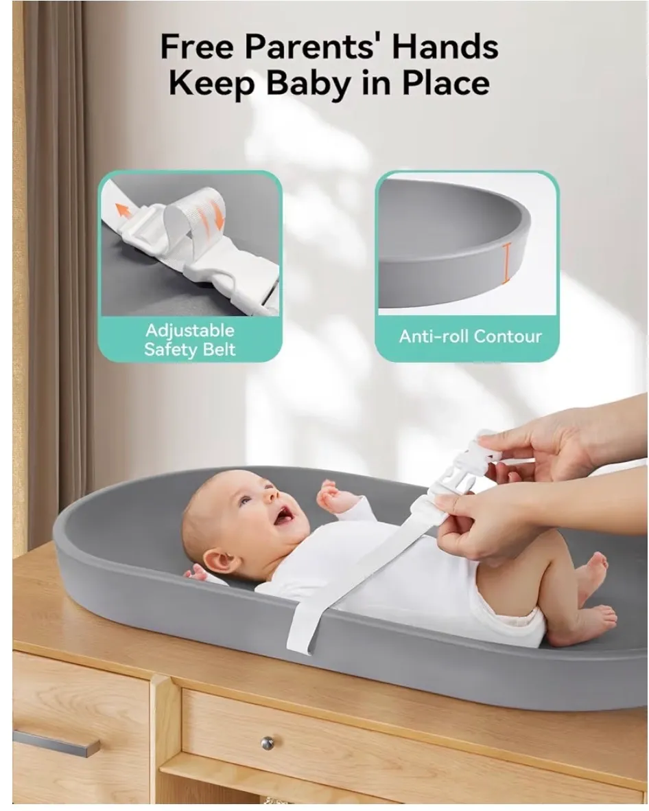 Comomy Baby Changing Pad, Gray