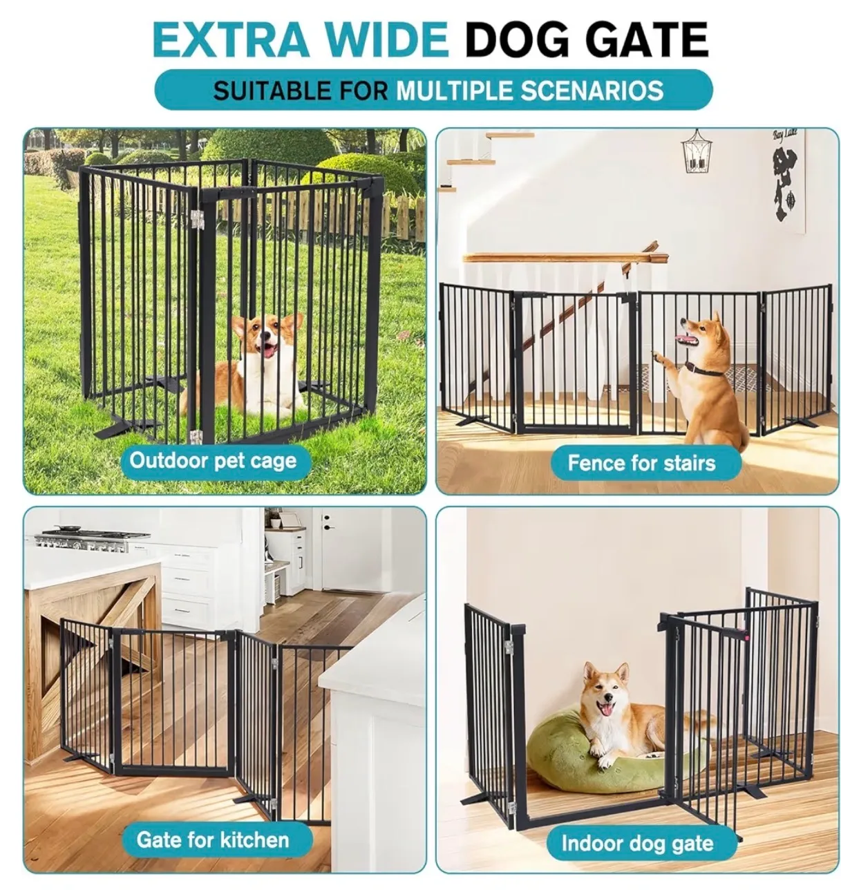 Extra Wide Free-Standing Gate