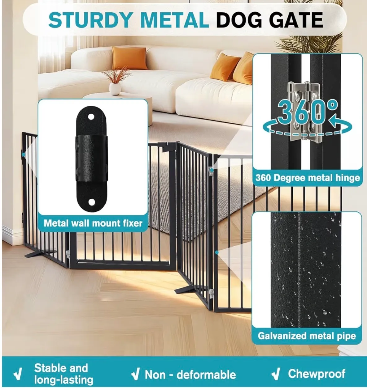 Extra Wide Free-Standing Gate