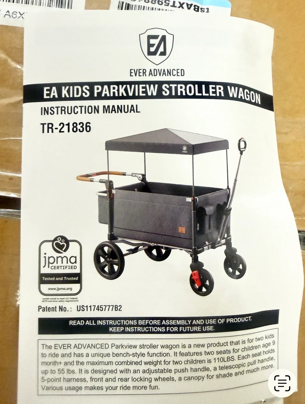 EVER ADVANCED Wagon Stroller