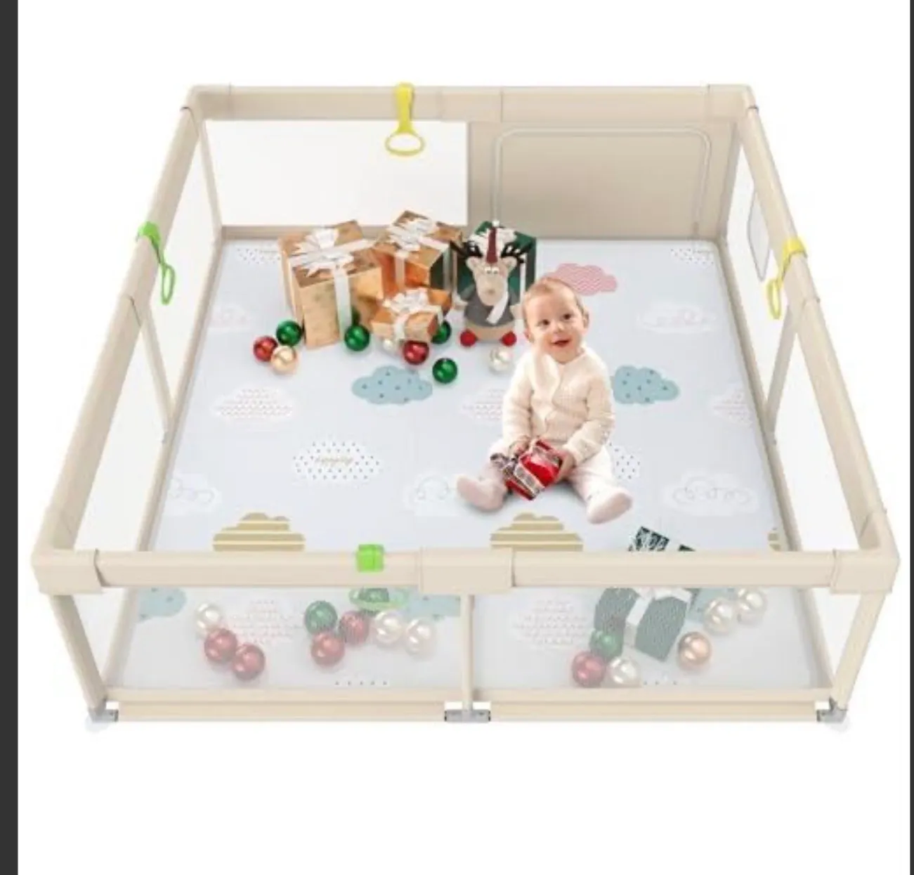 Baby Playpen With Mat (59x59)