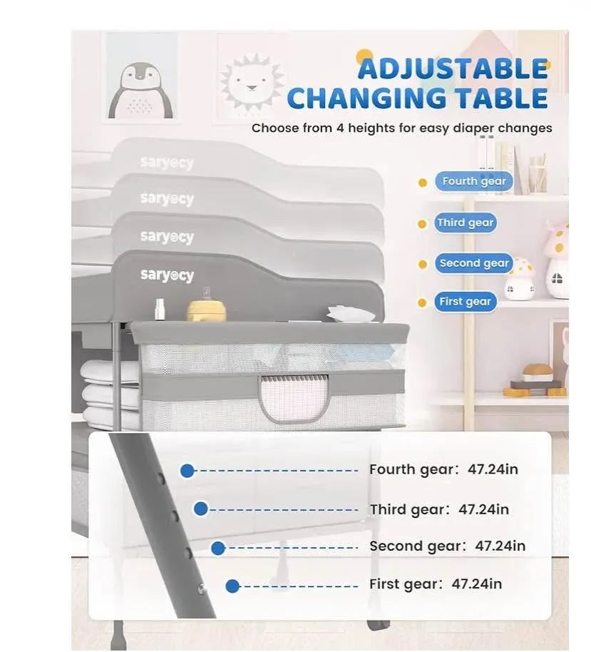 Saryocy Baby Changing Table With Storage