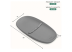 Evolur Eva Baby Changing Pad, Gray