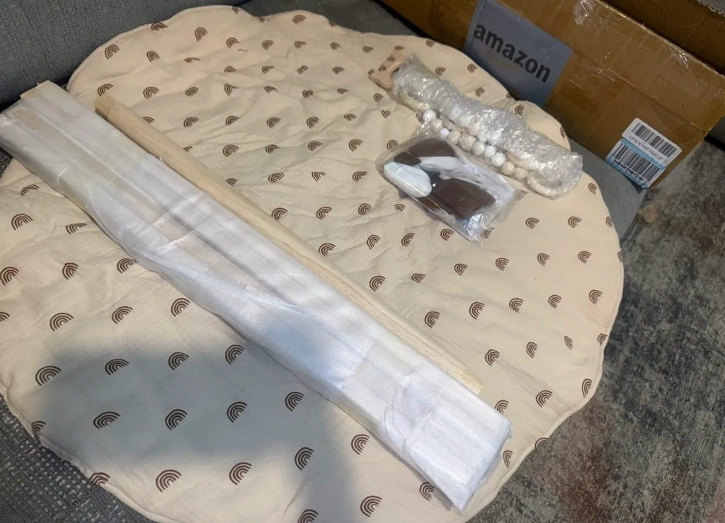Wooden Baby Play Gym with Mat