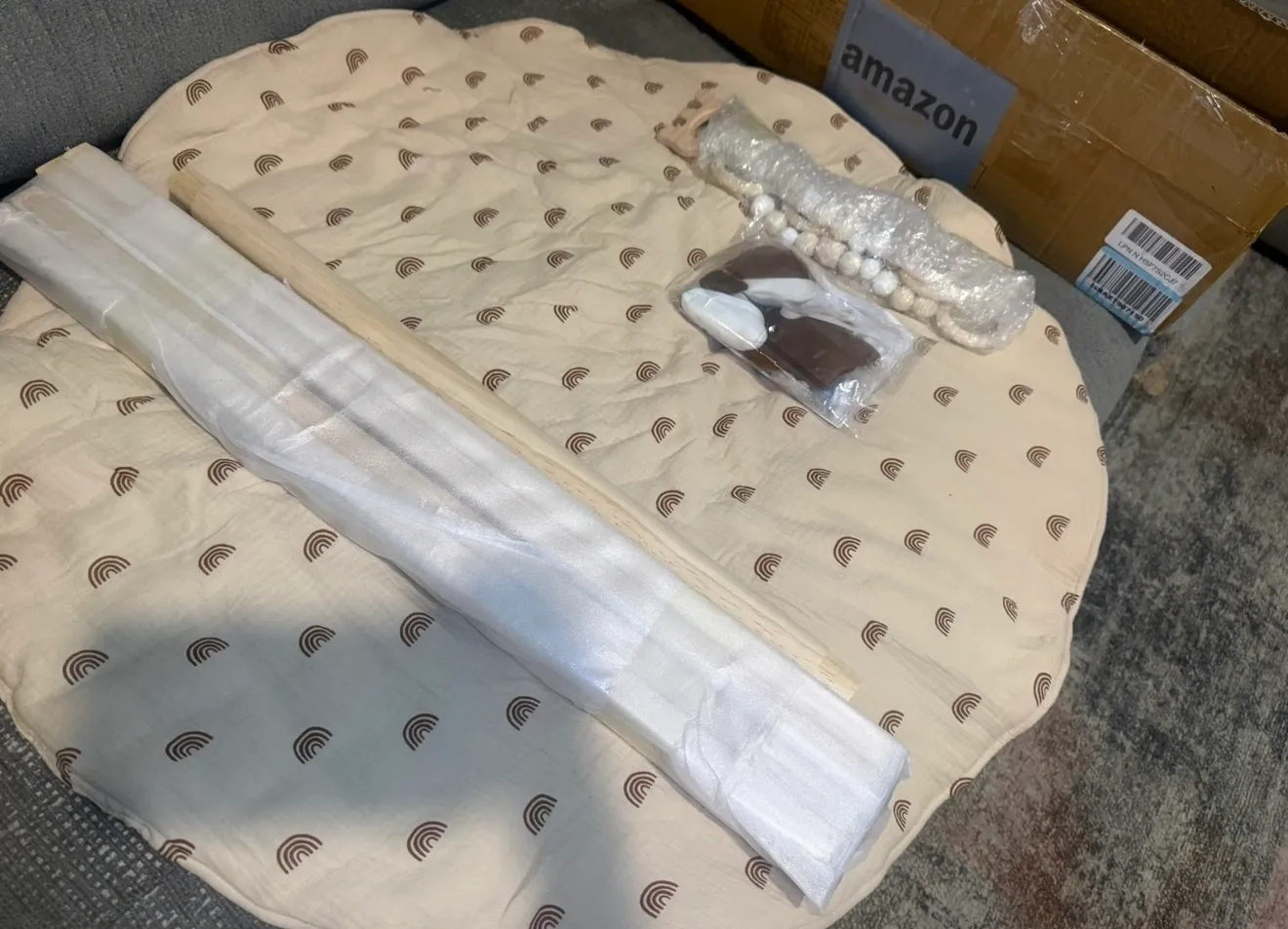 Wooden Baby Play Gym with Mat