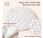 Wooden Baby Play Gym with Mat