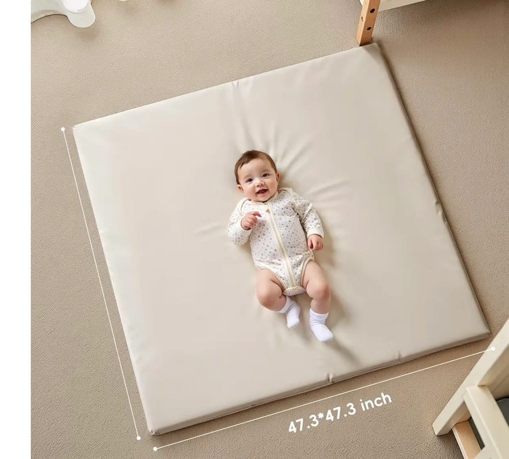 Padded Baby Play Mat 50x50, Beige