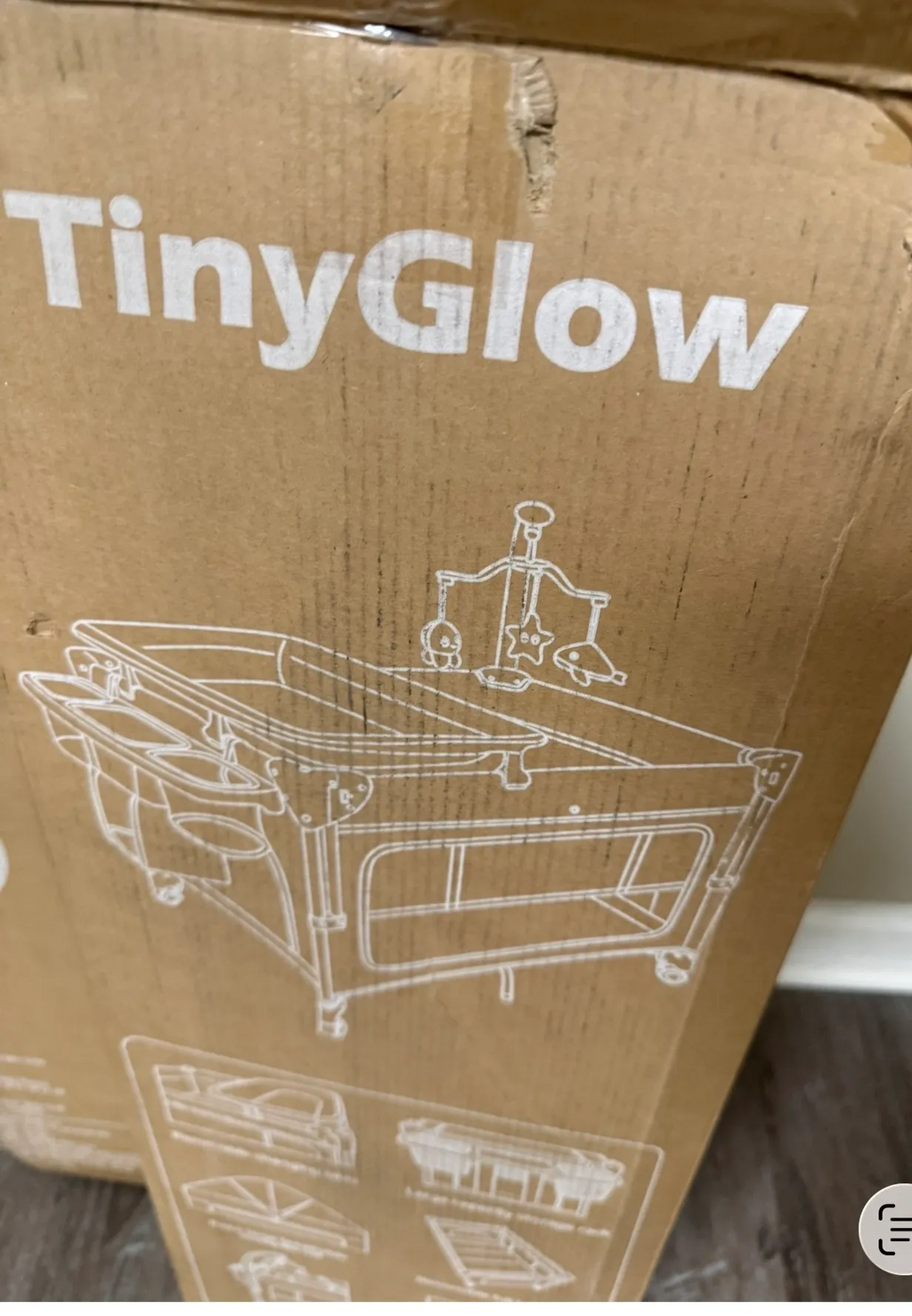 TinyGlow 4-in-1 Bassinet Playard Bedside Sleeper