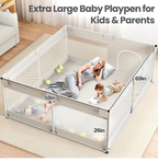 Zeebaba Extra Large Baby Playpen (69x59)