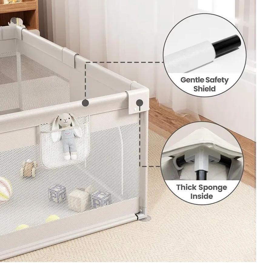 Zeebaba Extra Large Baby Playpen (69x59)