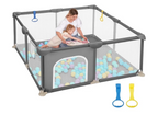 Dripex Baby Playpen, Dark Grey (52x52)