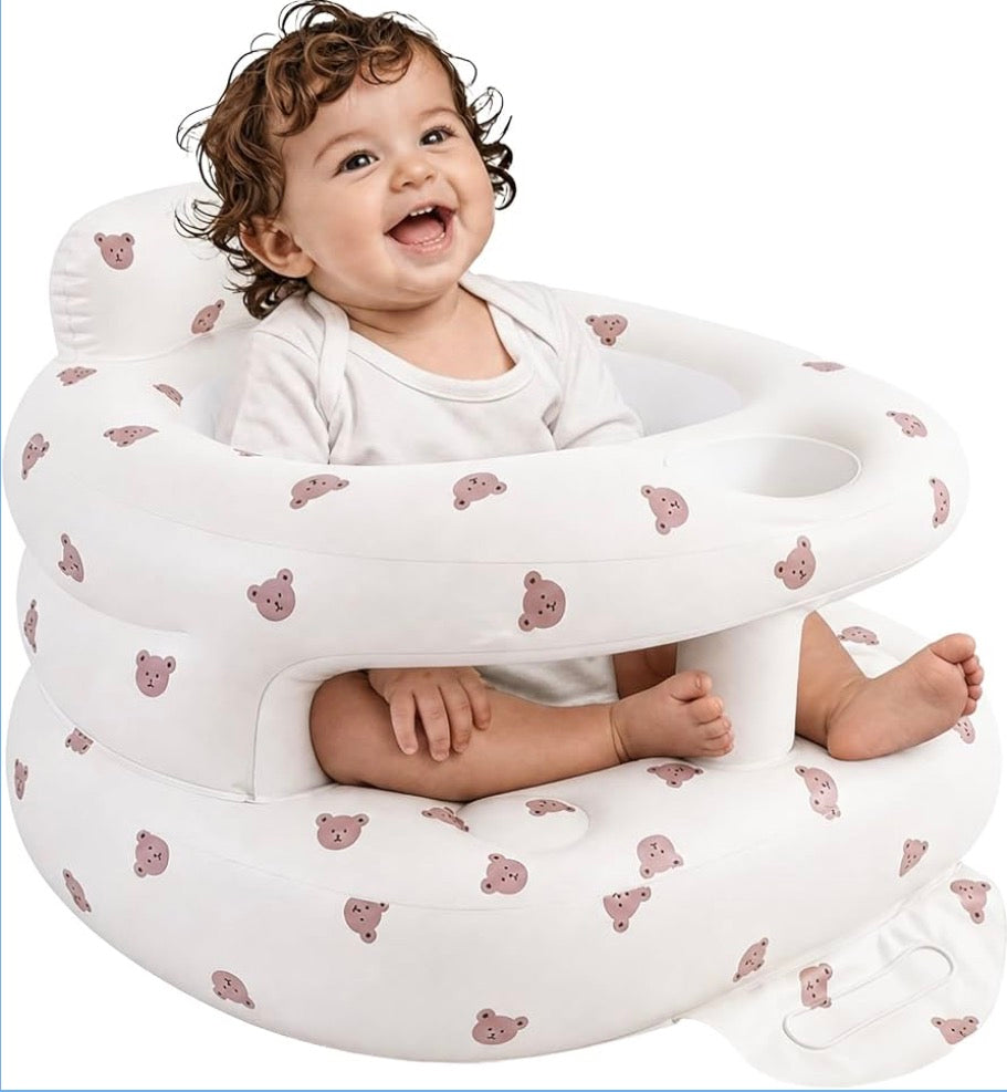 Inflatable Baby Seat with Built-in Pump