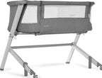 Dream On Me Skylar Bassinet & Bedside Sleeper, Adjustable Height, Grey