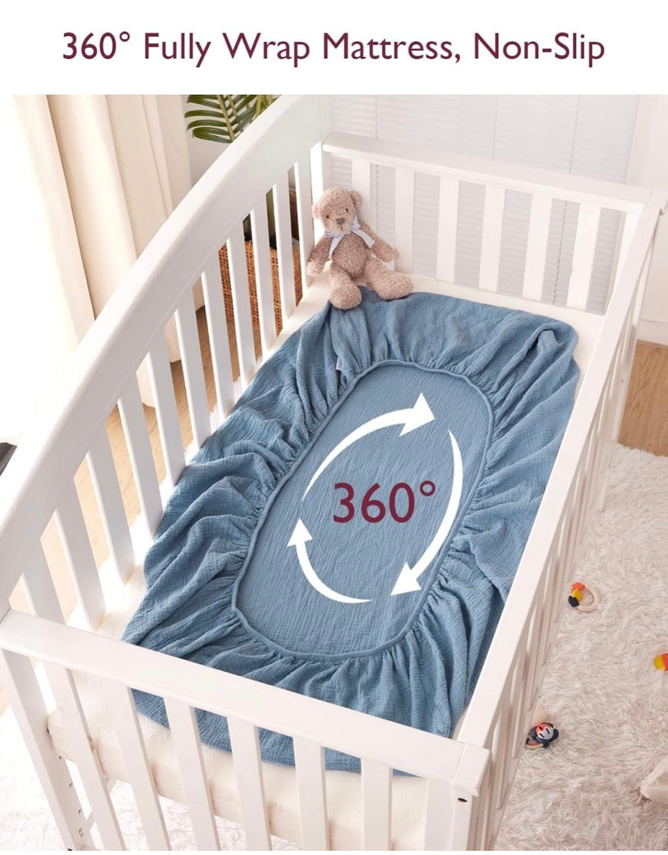 Momcozy fitted crib sheets - 2 pack