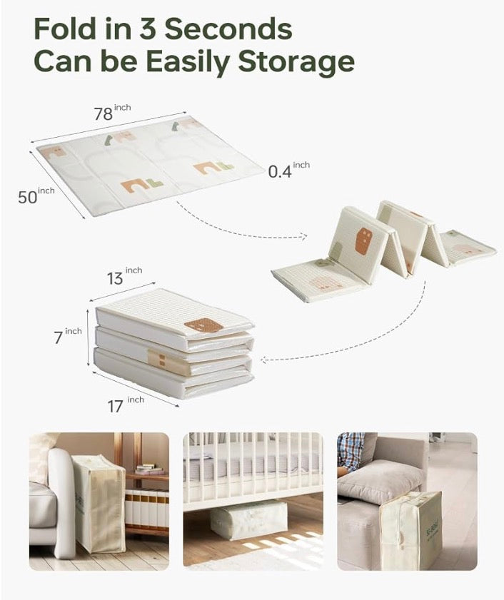 Foldable Baby Playmat 70x80