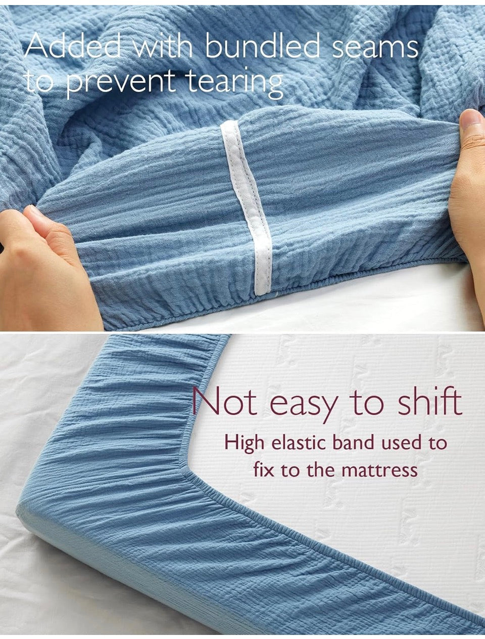 Momcozy fitted crib sheets - 2 pack