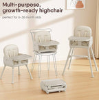 Obee Odee 3-in-1 Portable Baby High Chair for Babies and Toddlers (Beige)