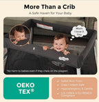 PamoBabe Travel Crib, Black
