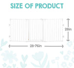 Regalo Extra Wide (76in.) Baby/Pet Gate - White