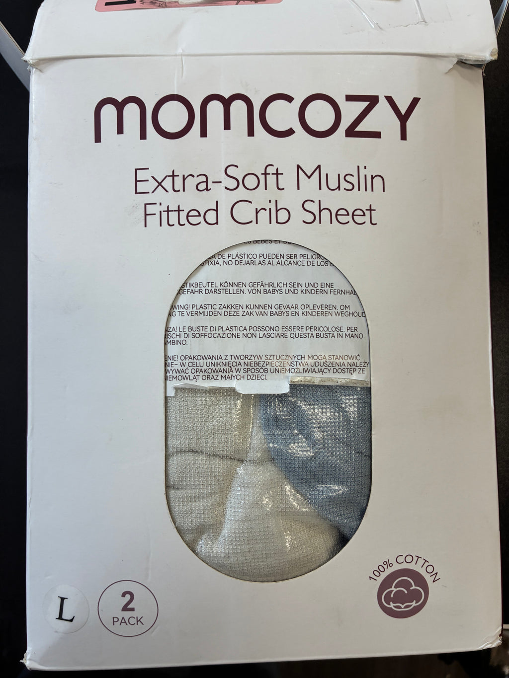 Momcozy fitted crib sheets - 2 pack