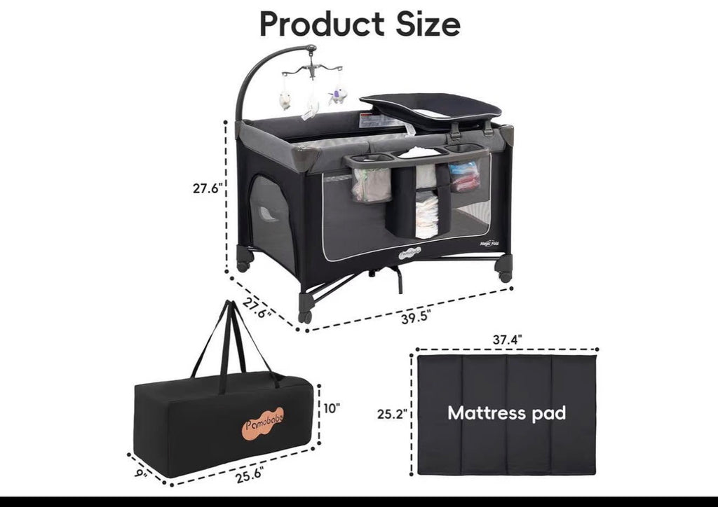 Pamo Babe Magic Fold Bassinet/ Playard