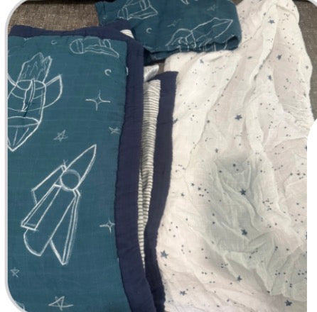 Muslin Crib/Toddler 3 Piece Set