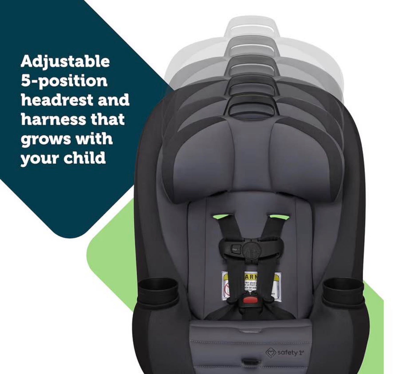 Safety 1st Ellaris Convertible Car Seat, Black