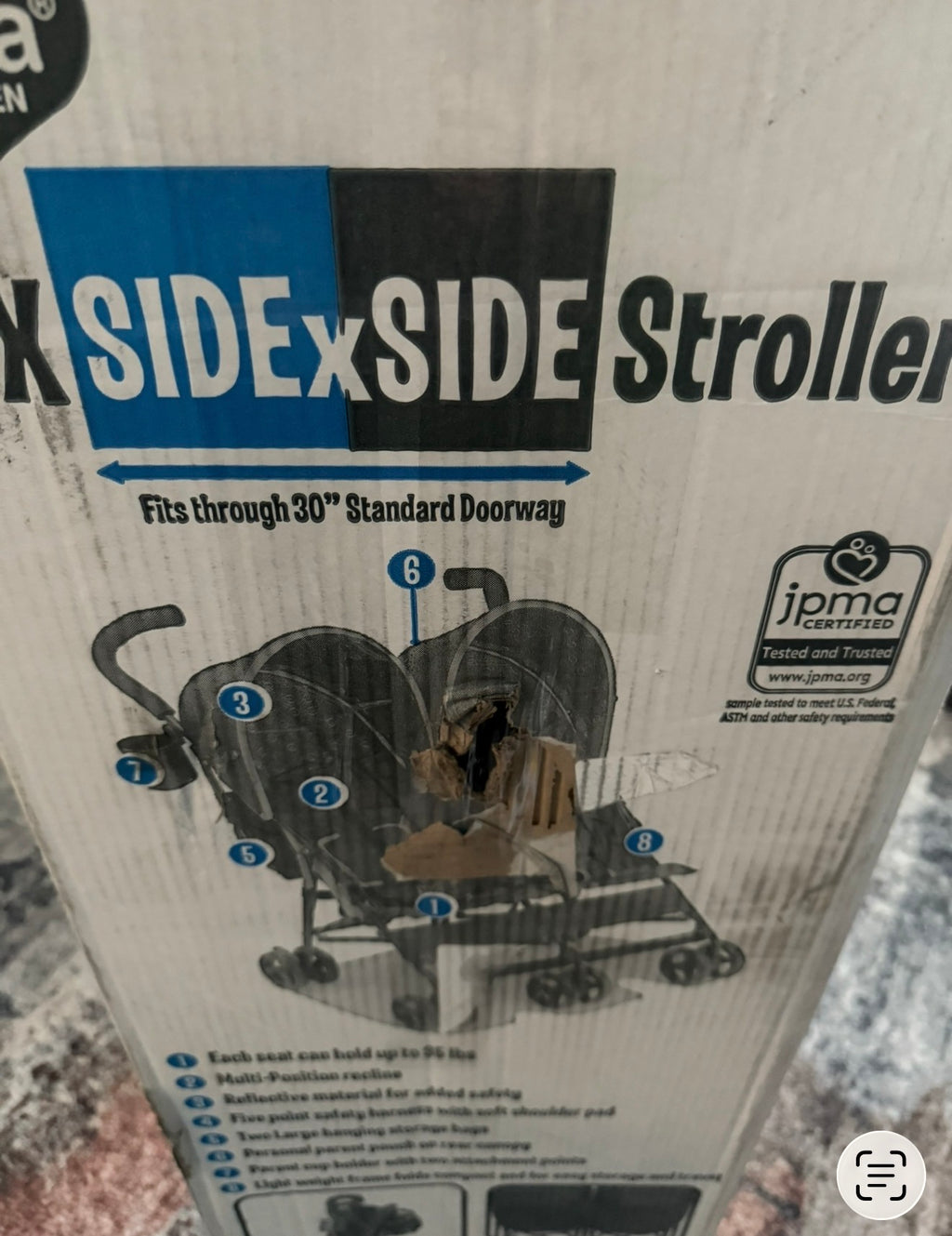Delta Children LX Side By Side Double Stroller
