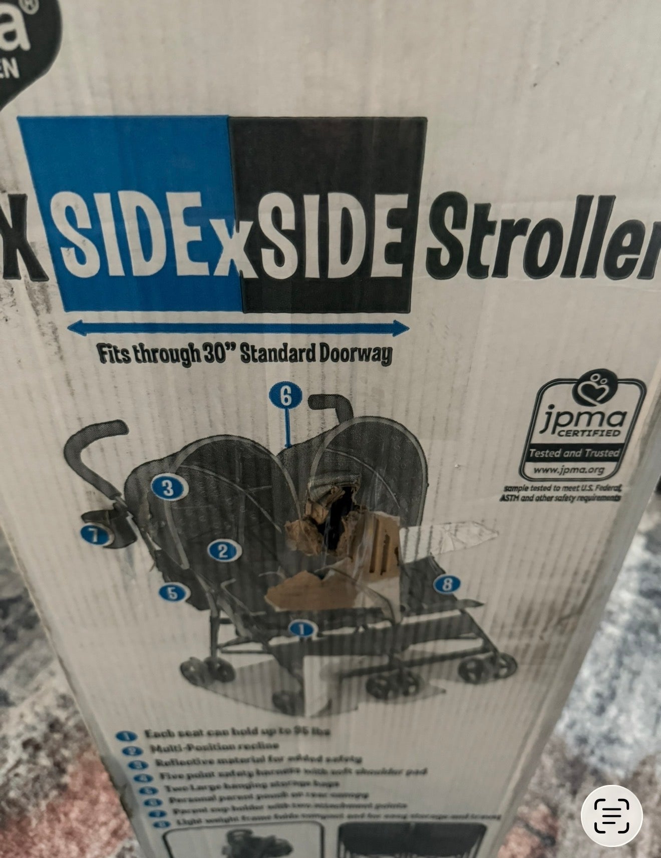Delta Children LX Side By Side Double Stroller