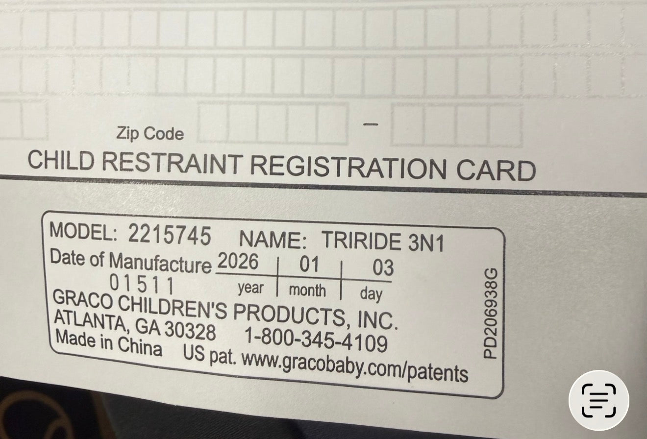 Graco TriRide Car Seat, Cybourne