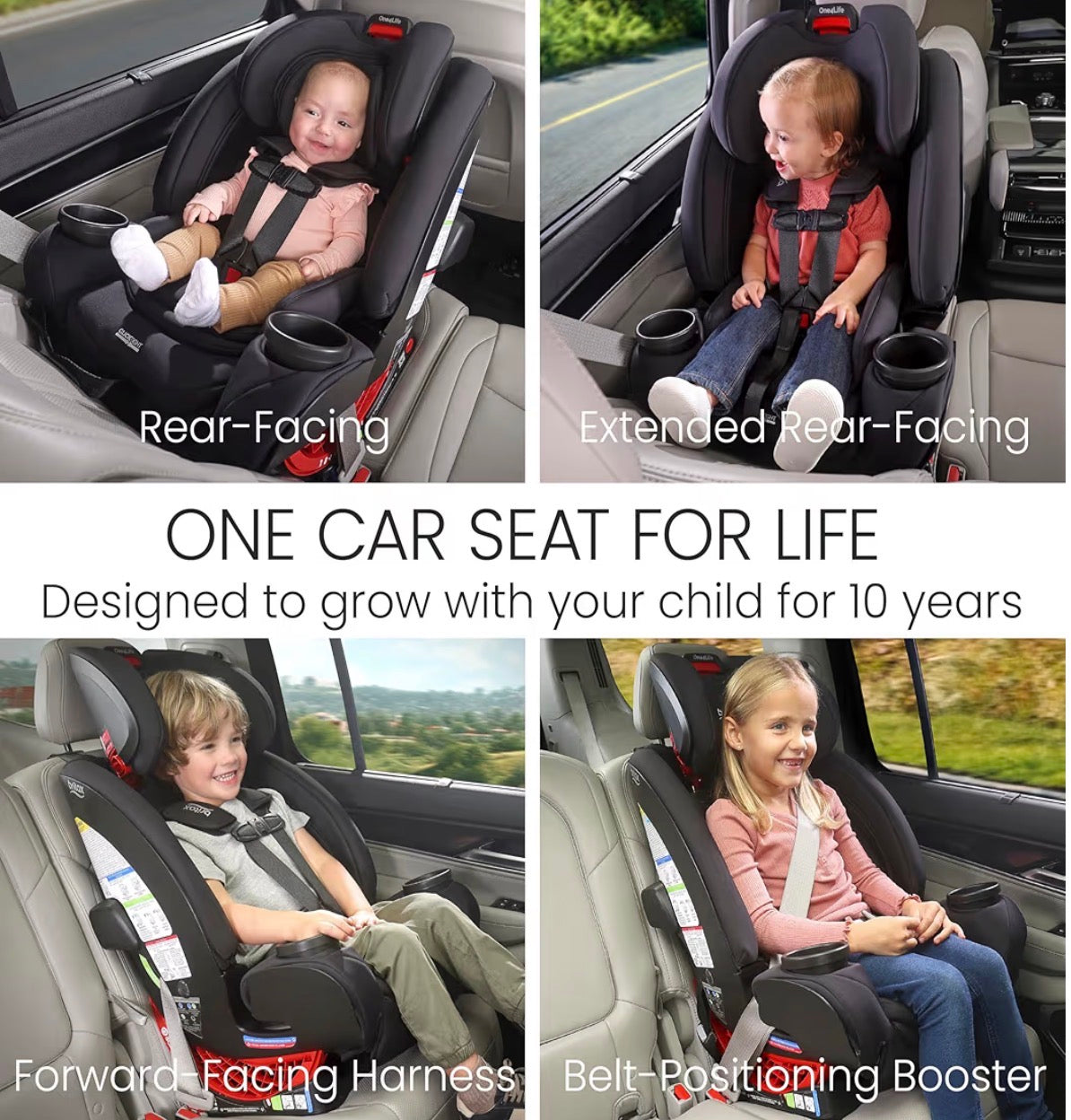 Britax One4Life All In One Car Seat, Gray