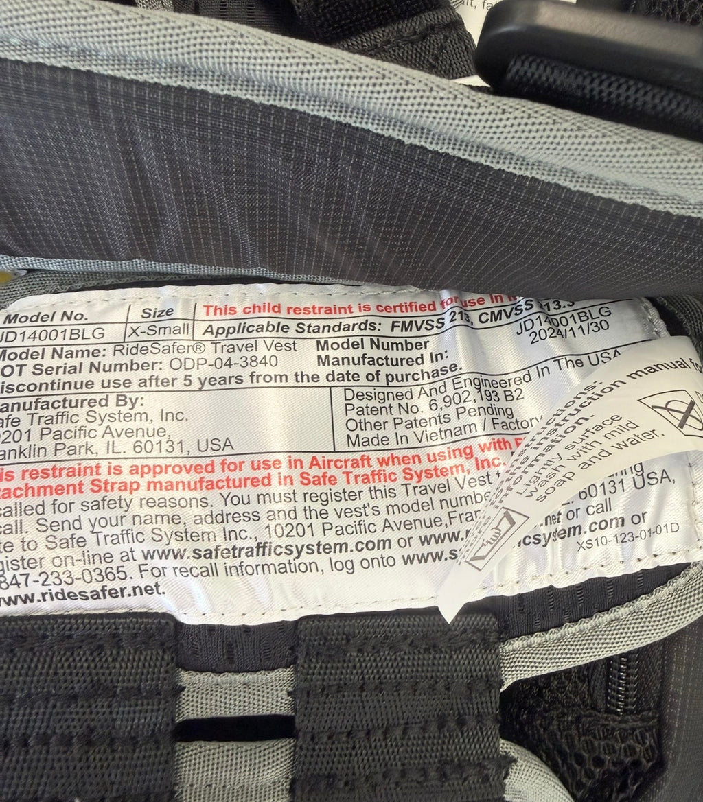 RideSafer Gen 5 Portable Car Seat (XS)
