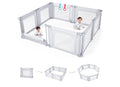 Doradotey Adjustable Playpen (79x71), Light Gray