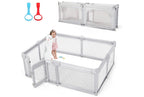 Cholena Foldable Baby Playpen (71x71), Light Gray