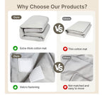 Foldable Playpen With Mat (71x59), Light Gray