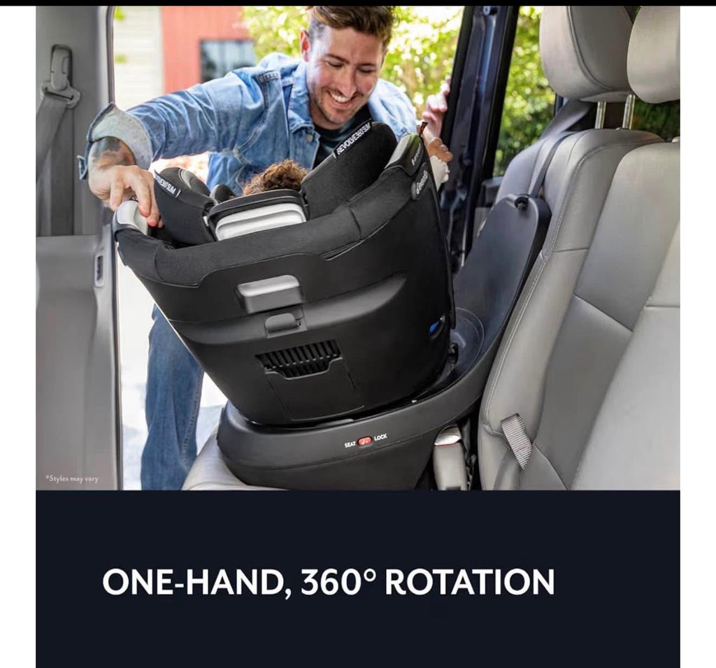 Evenflo Revolve360 Slim Rotating Car Seat, Sutton Purple