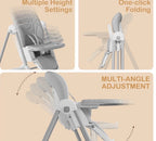 Foldable High Chair, Gray