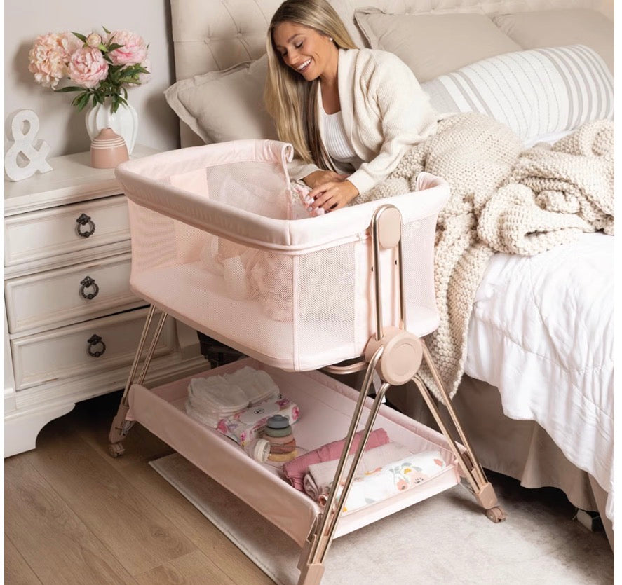 KoolaBaby Bedside Bassinet, Pink
