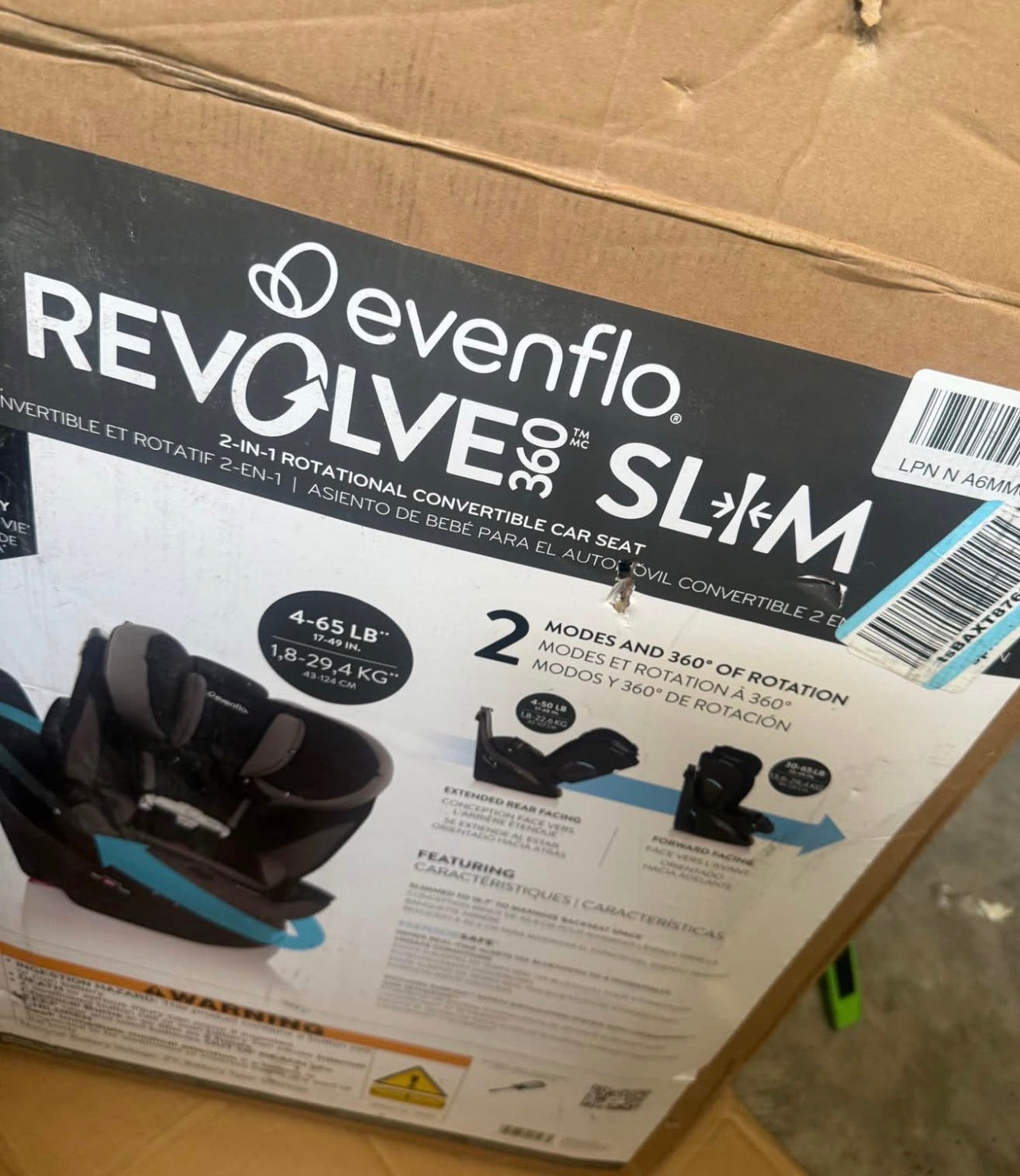 Evenflo Gold Revolve360 Slim Rotating Car Seat