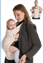 Grownsy Baby Carrier, Beige Houndstooth