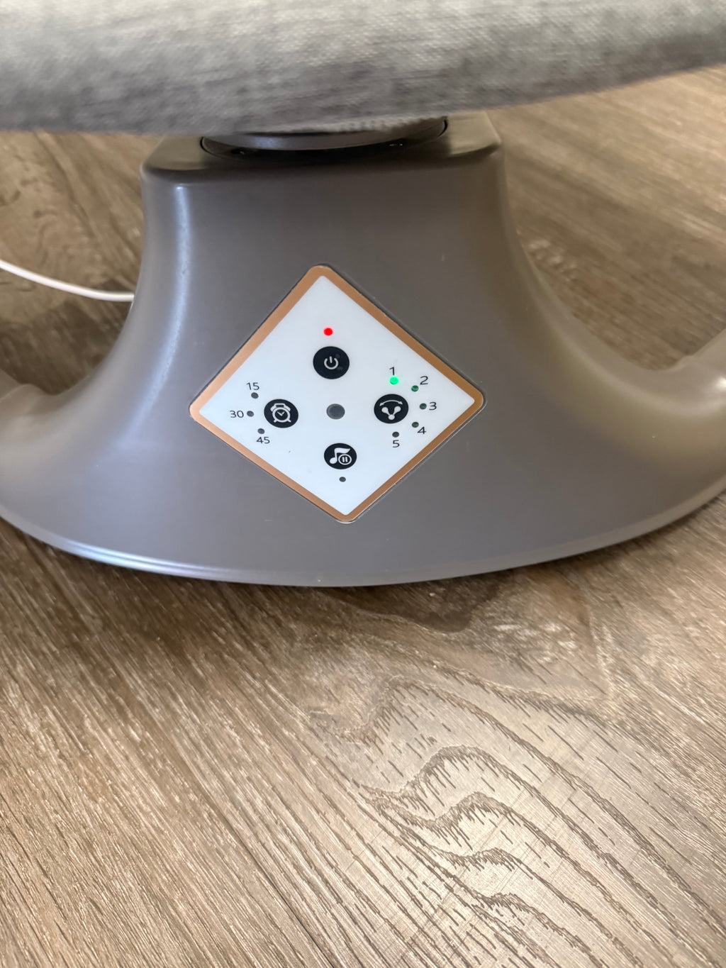 Electric Baby Swing with Remote, Gray