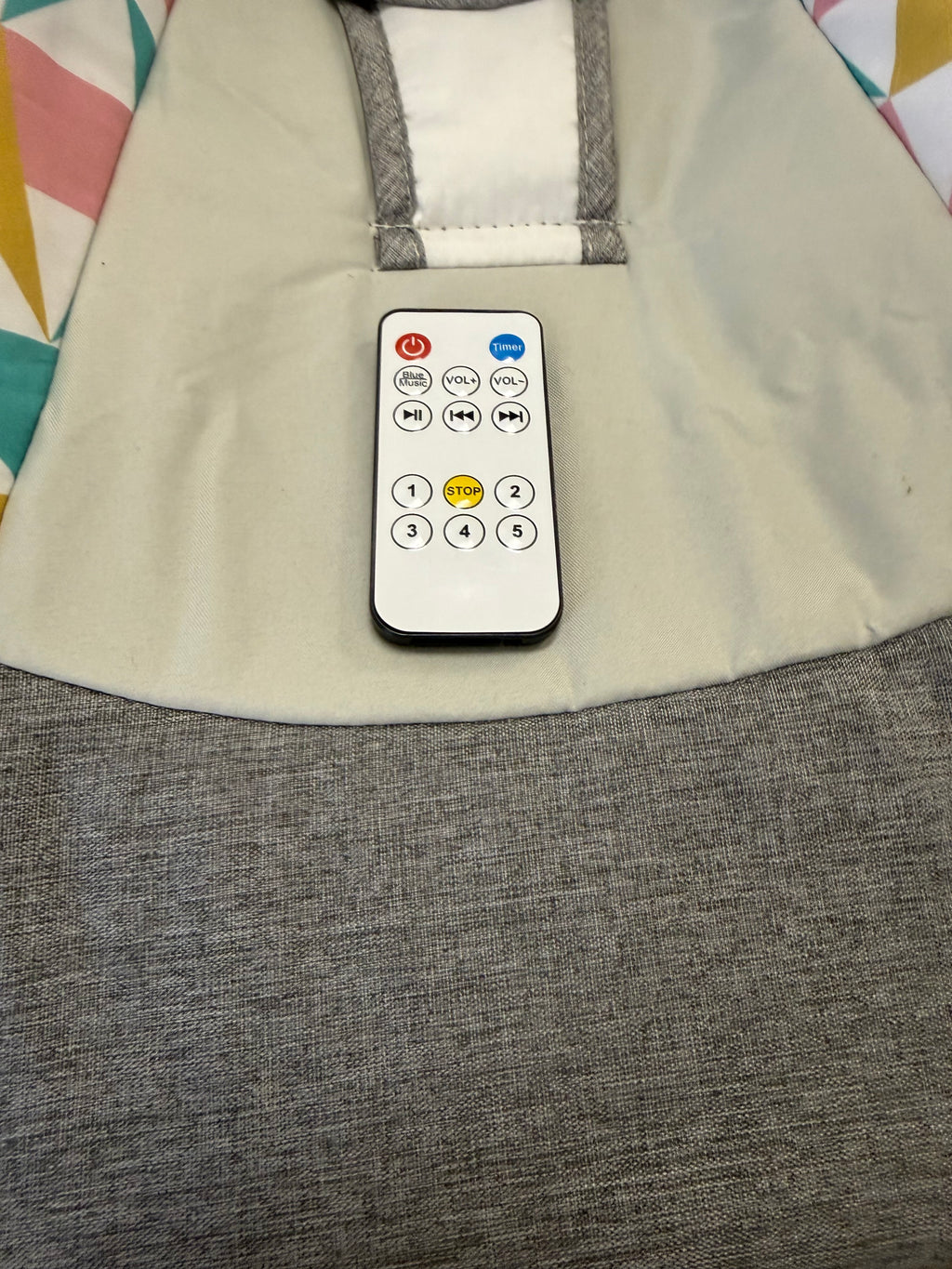Electric Baby Swing with Remote, Gray