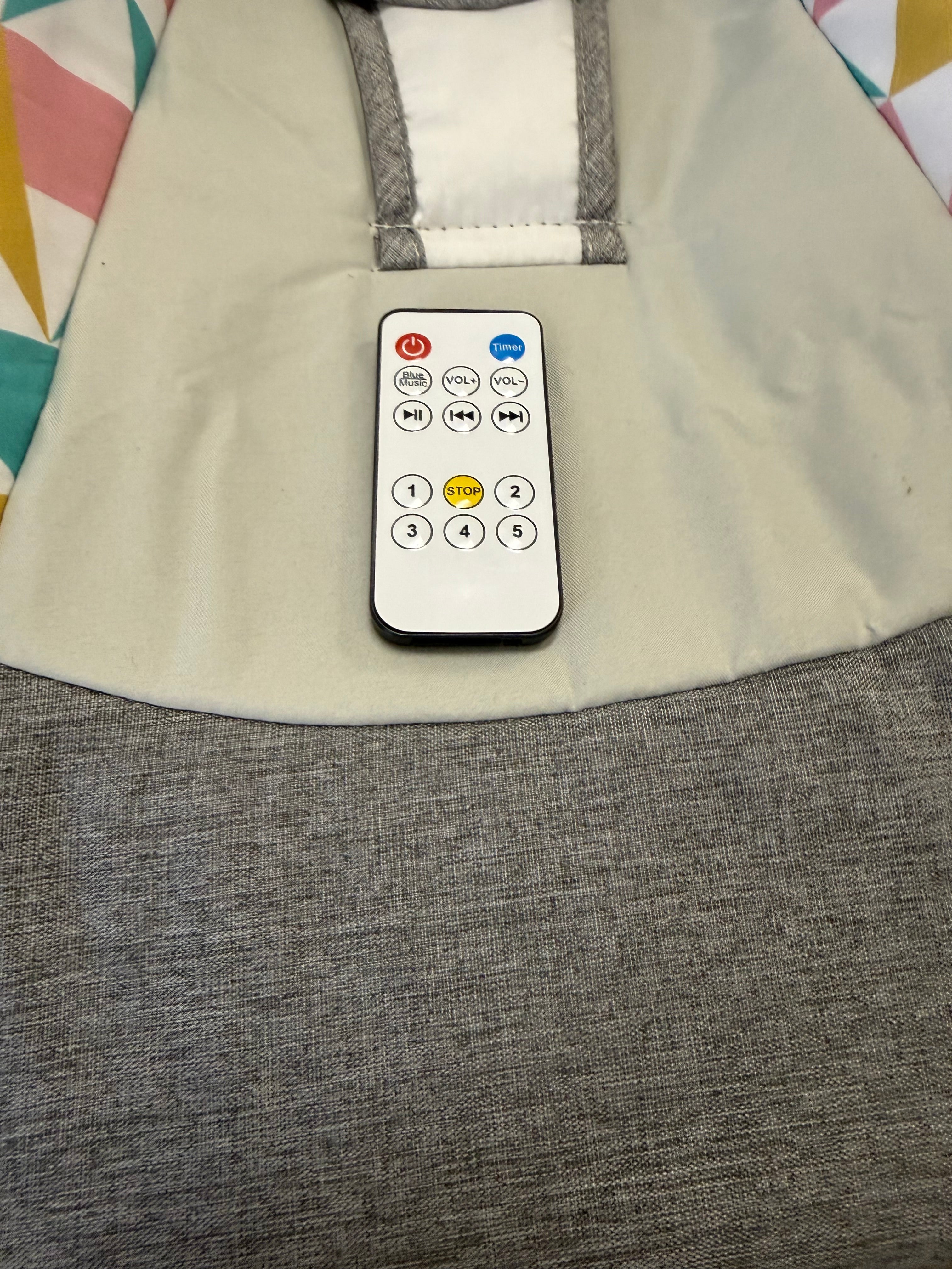 Electric Baby Swing with Remote, Gray