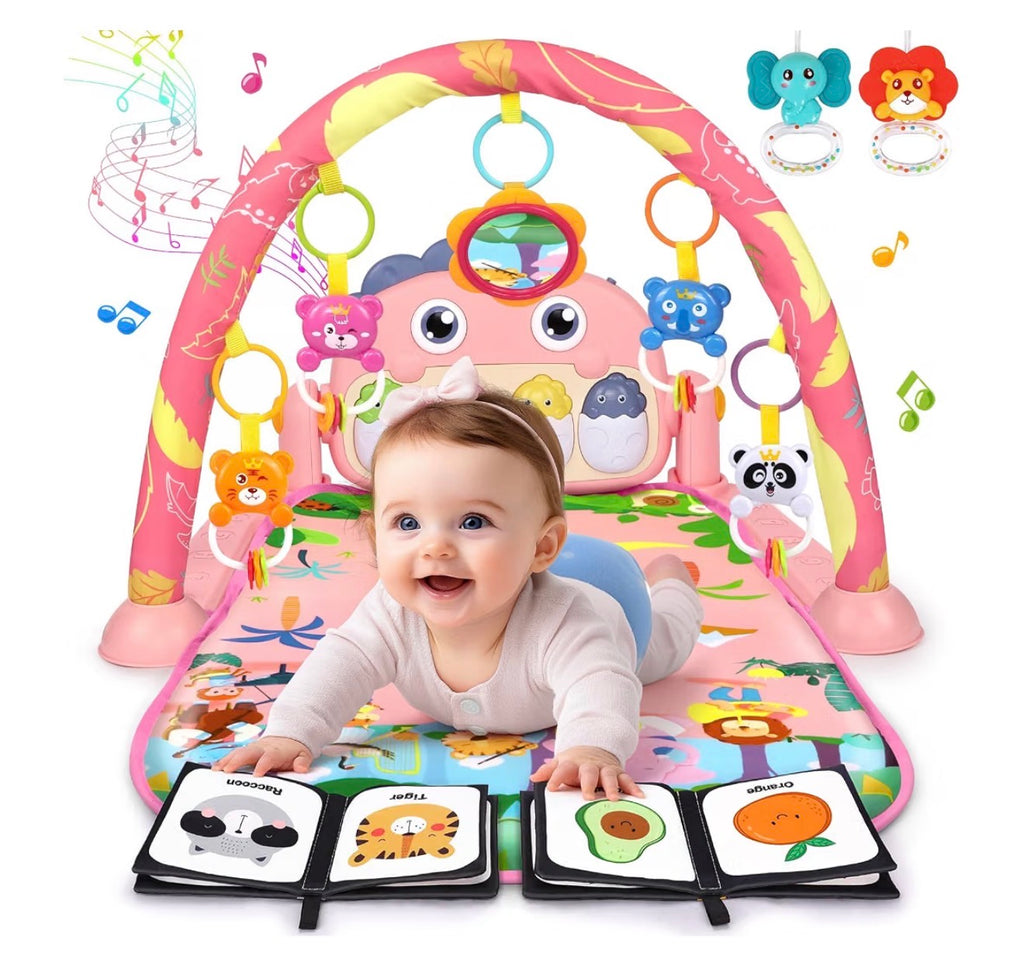 Baby Play Gym with Piano, Pink